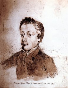 Retrato de Samuel Palmer (1805-81) como um menino, 1819